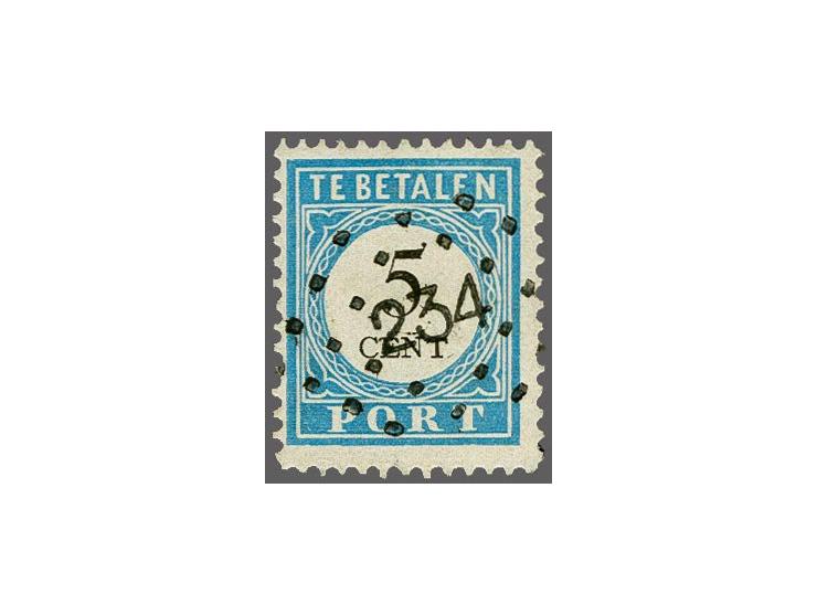 234 - Vlijmen - mooi op port 5 cent, pracht ex., cat.w. 125