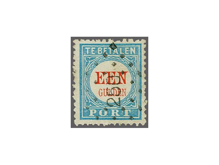 250 - Yerseke - op port 1 gulden, vrijwel pracht ex. (tanding boven verbeterd) met certificaat Vleeming 2017. Tot op heden on