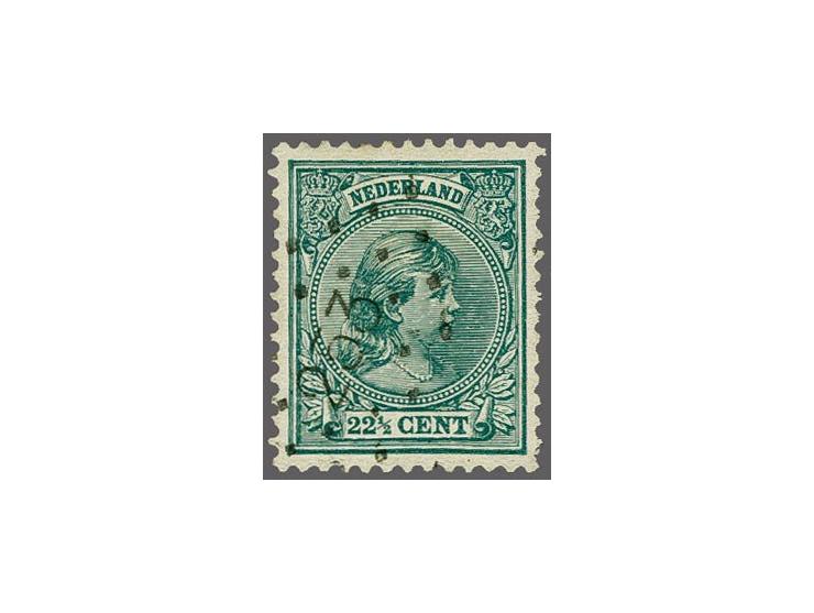 253 - Raalte - op Hangend Haar 22½ cent, vrijwel pracht ex. (hoektandscheurtje) gesigneerd Koopman, cat.w. 250+17