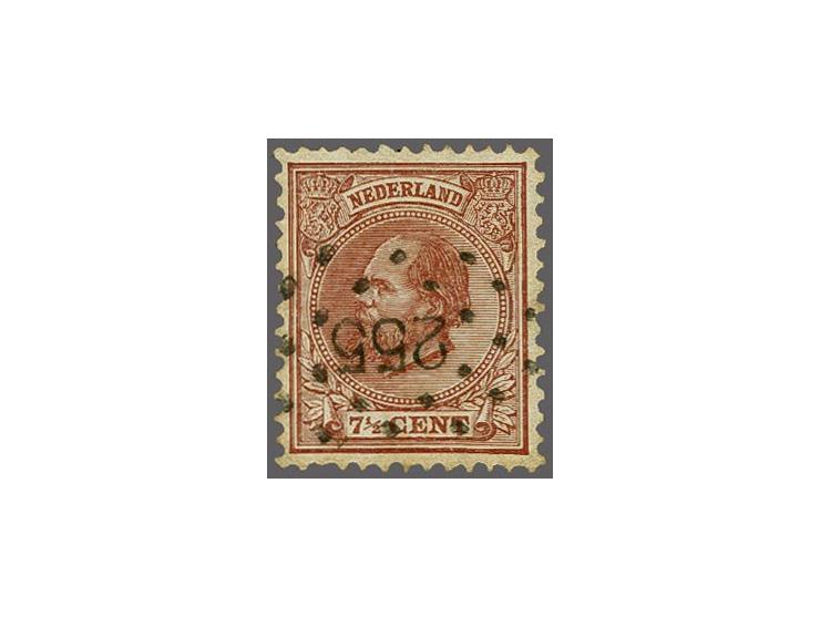255 - Ede - op Willem III 7½ cent, pracht ex., cat.w. 350+22