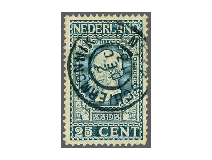 Schiermonnikoog op Jubileum 1913 25 cent, pracht ex.