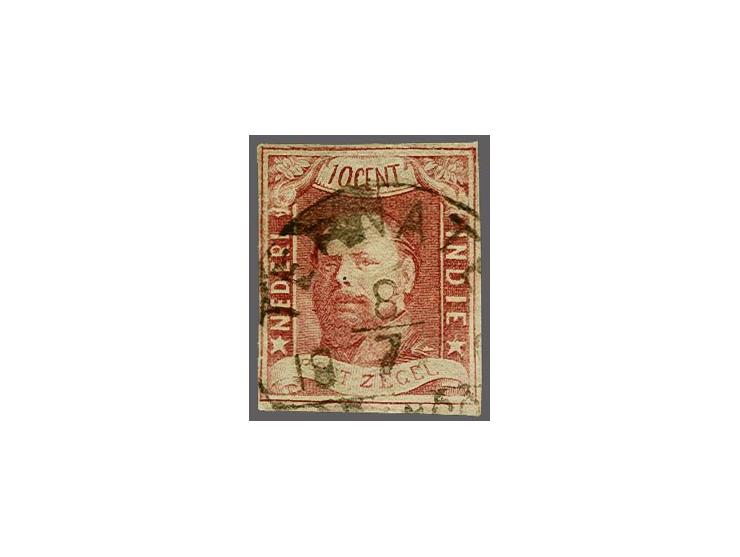 Ternate (Voerman 200) op 10 cent wijnrood pos. 70, pracht ex.