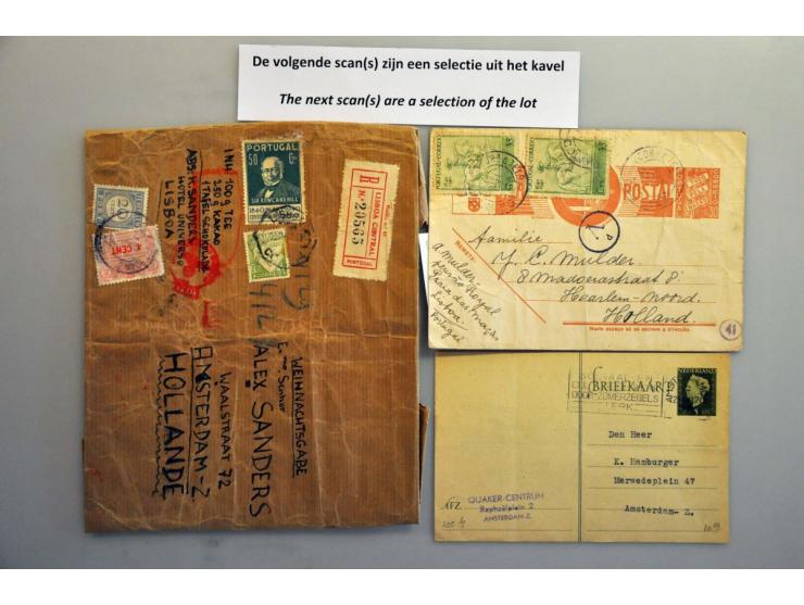 poststukken m.b.t. Joden met vluchtelingenkampen w.b. 't Zand (bij Zijpe), vluchtelingenkamp Mosterdveen Nunspeet, Hoek van H