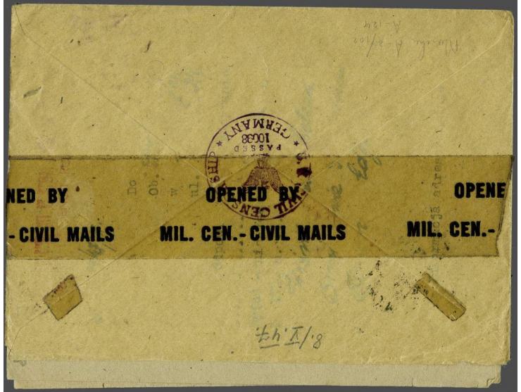 Polen envelop (met inhoud, 10 Zl frankering, geschreven 3.IV. 1947) Krakowa 15.4.47 naar Regensburg US Zone, 4-talig inlegvel