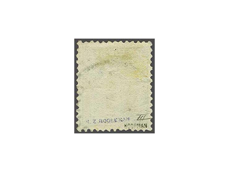 Willem III 12½ cent grijs tanding 12½ x 12 grote gaten, pracht ex. (miniem hoektandvouwtje) gesigneerd Koopman en Booleman en