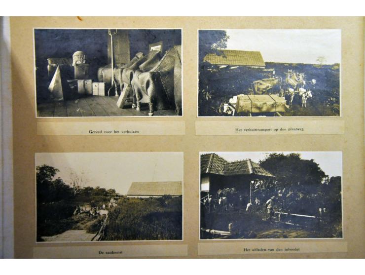 ca. 100 foto's tabaksindustrie in album en boekje kaarten modern