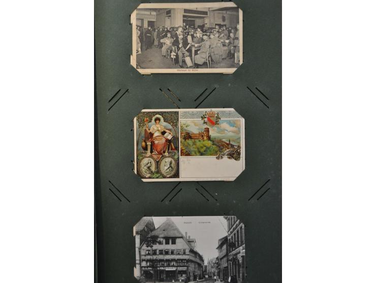 450 ex. oude en zeer oude met betere litho kaarten in groot album