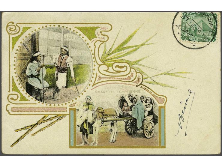 127 ex. zeer oude w.b. beter in album o.a. litho kaarten
