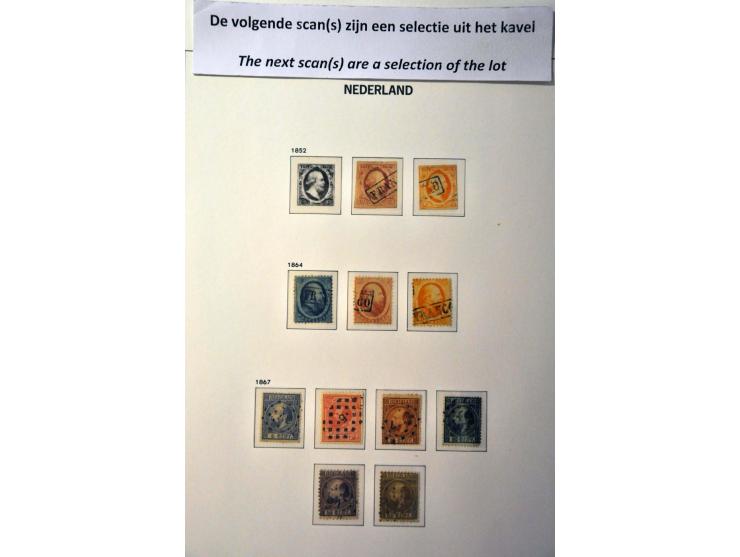 collectie 1852-1999 meest */** (deels nagegomd) w.b. 47-48, 56-76, 104-105, Veth, En Face etc. in 3 Davo albums