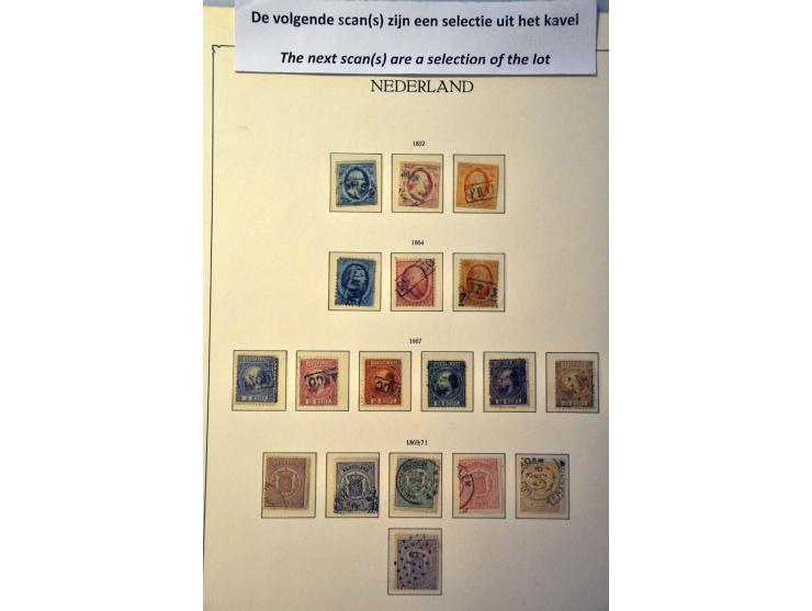 collectie 1852-1960 gestempeld later */** met betere ex. en series in KaBe klemband