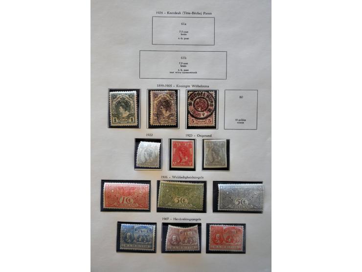 collectie 1852 - 1995 meest */** wb. betere ex. en series in deels gemengde kwaliteit  in Unie Album.