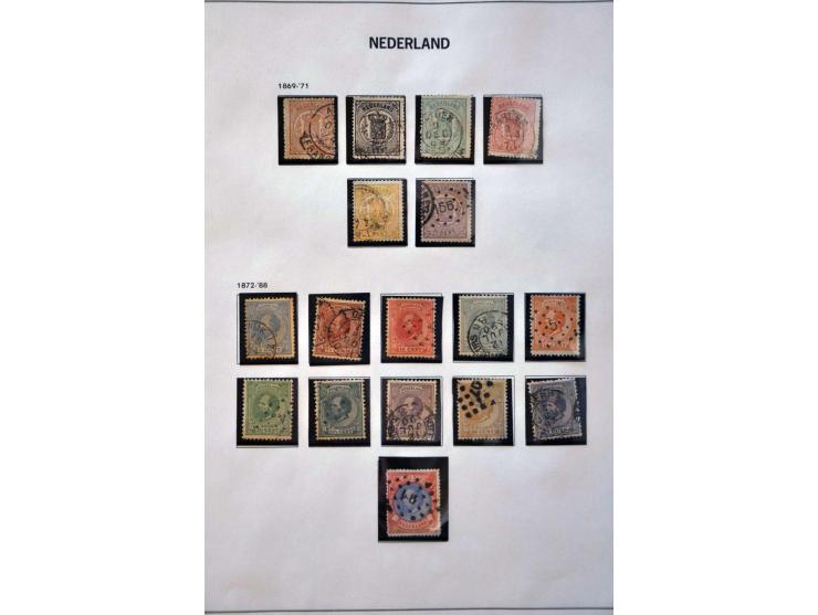 collectie 1852-1979 gestempeld w.b. nrs. 1-79, 130-131 en Meeuwen in Davo album