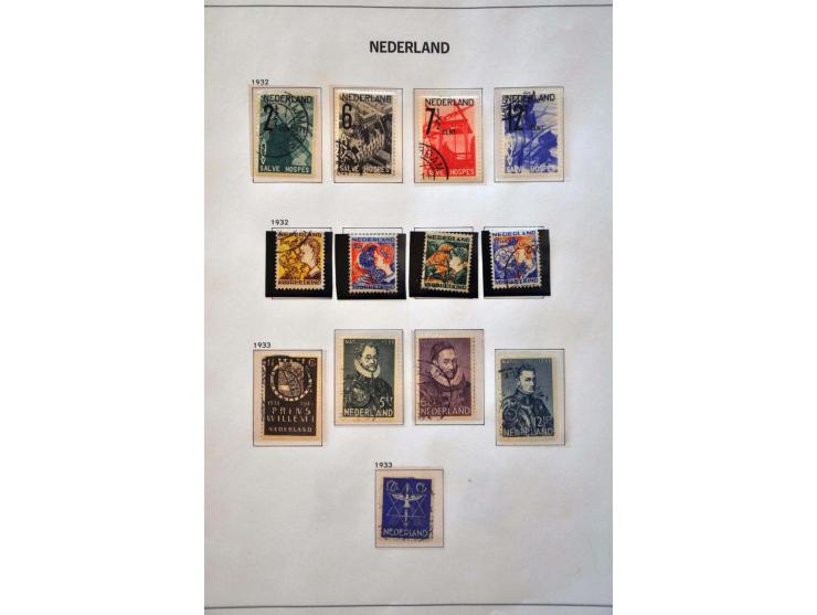 collectie 1852-1979 gestempeld w.b. nrs. 1-79, 130-131 en Meeuwen in Davo album
