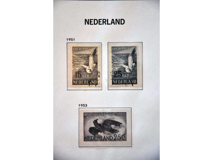 collectie 1852-1979 gestempeld w.b. nrs. 1-79, 130-131 en Meeuwen in Davo album