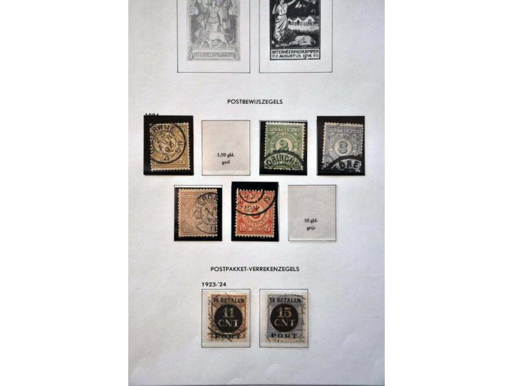 collectie 1852-1979 gestempeld w.b. nrs. 1-79, 130-131 en Meeuwen in Davo album