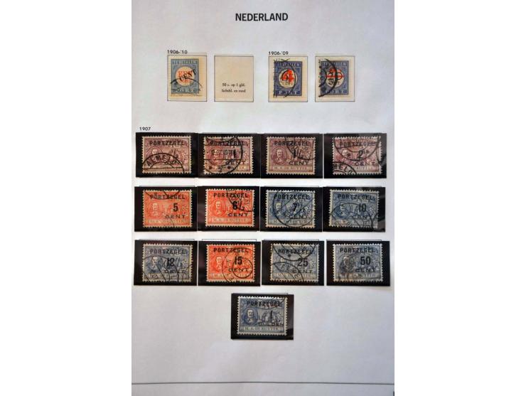 collectie 1852-1979 gestempeld w.b. nrs. 1-79, 130-131 en Meeuwen in Davo album