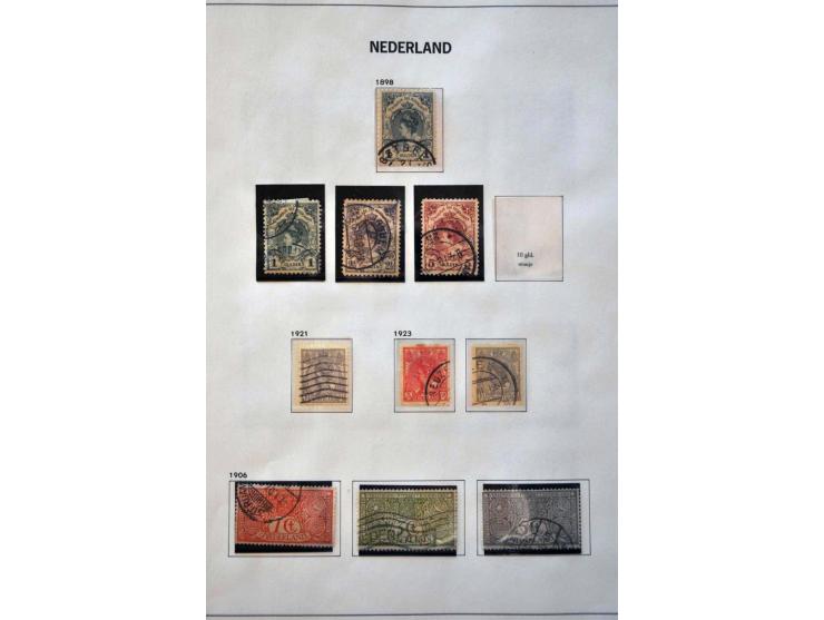 collectie 1852-1979 gestempeld w.b. nrs. 1-79, 130-131 en Meeuwen in Davo album