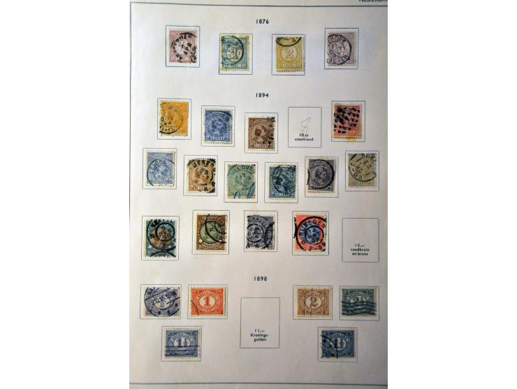 collectie 1852-ca.1980 gestempeld (w.b. nr.1 met Maassluis C en nr.3 met Breda B) en deels */** in 3 albums