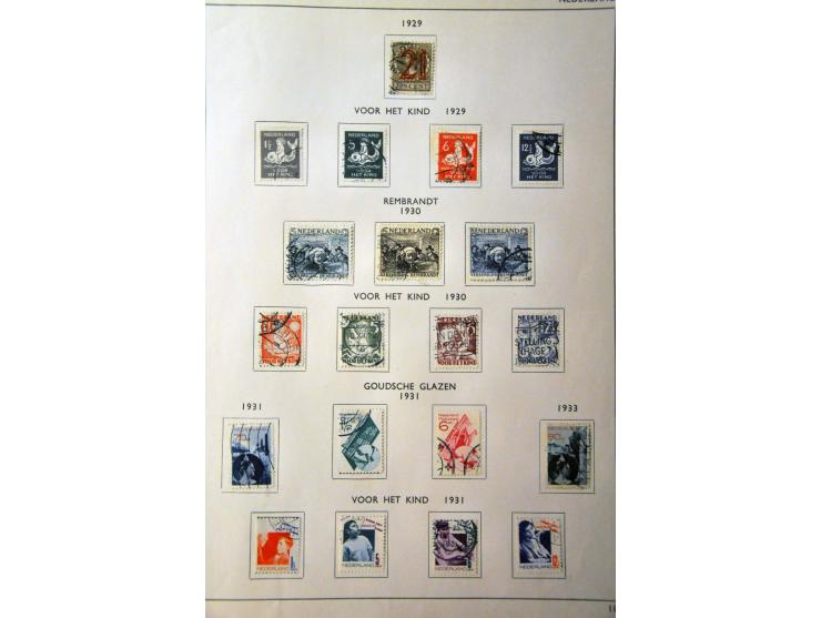 collectie 1852-ca.1980 gestempeld (w.b. nr.1 met Maassluis C en nr.3 met Breda B) en deels */** in 3 albums