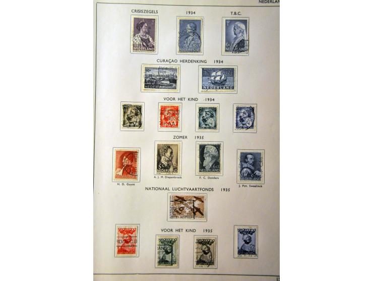 collectie 1852-ca.1980 gestempeld (w.b. nr.1 met Maassluis C en nr.3 met Breda B) en deels */** in 3 albums