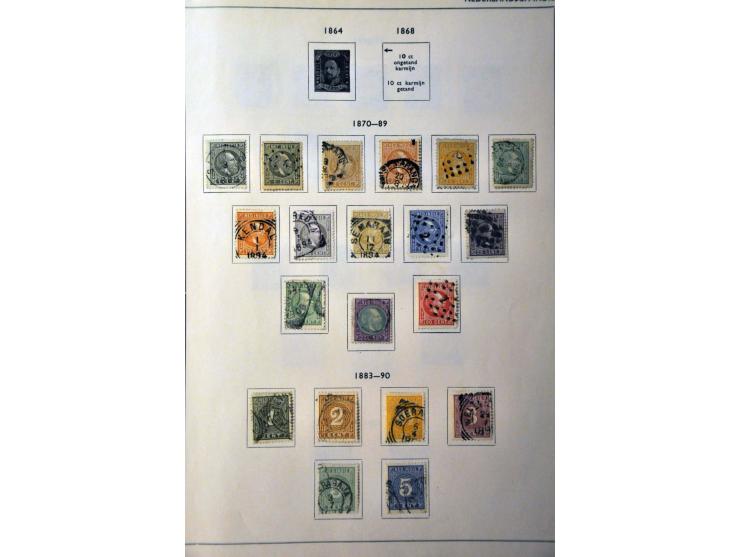 collectie 1852-ca.1980 gestempeld (w.b. nr.1 met Maassluis C en nr.3 met Breda B) en deels */** in 3 albums