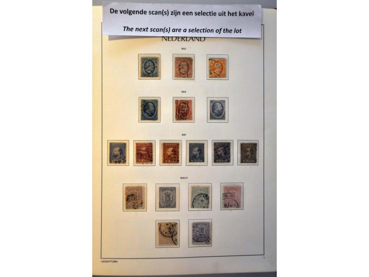collectie 1852-1943 meest gestempeld en iets gespecialiseerd in Leuchtturm album