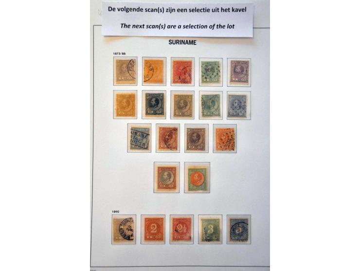 collectie 1873-1954 gestempeld en veel *, op  nr. 32a na zo goed als compleet met port en luchtpost