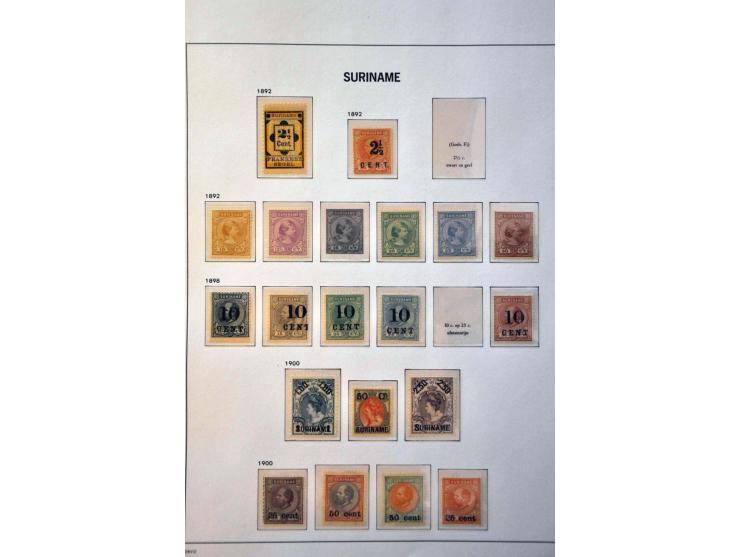 collectie 1873-1975 geheel */** met veel betere ex. en series w.b. emissie 1873, Kroontjesopdrukken, Do. X, Mercurius 5 gulde
