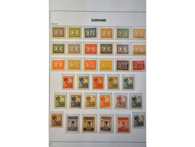 collectie 1873-1975 geheel */** met veel betere ex. en series w.b. emissie 1873, Kroontjesopdrukken, Do. X, Mercurius 5 gulde
