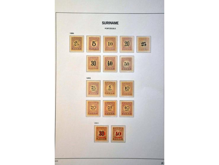 collectie 1873-1975 geheel */** met veel betere ex. en series w.b. emissie 1873, Kroontjesopdrukken, Do. X, Mercurius 5 gulde