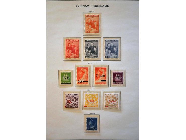collectie 1873-1967 met beter materiaal w.b. emissie 1873, Kroontjesopdrukken, Jubileum 1923 etc. in Schaubek klemband