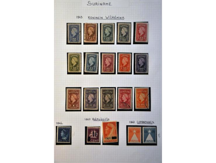 collectie 1873-1975 met beter materiaal w.b. emissie 1873 en Jubileum 1923 in blanco album