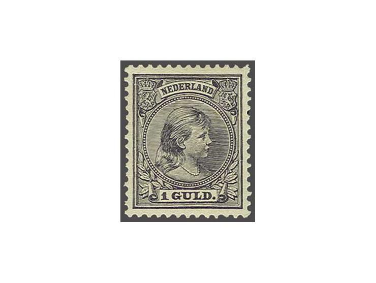 1 gulden grijsviolet, pracht ex., cat.w. 1000