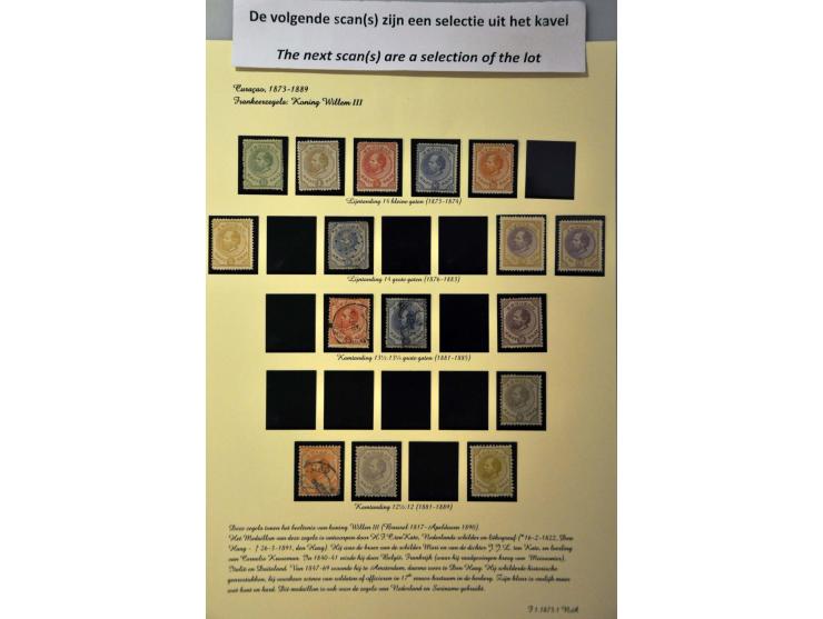 collectie meest * w.b. tandingen, betere ex. en series, mooi opgezet op blanco bladen