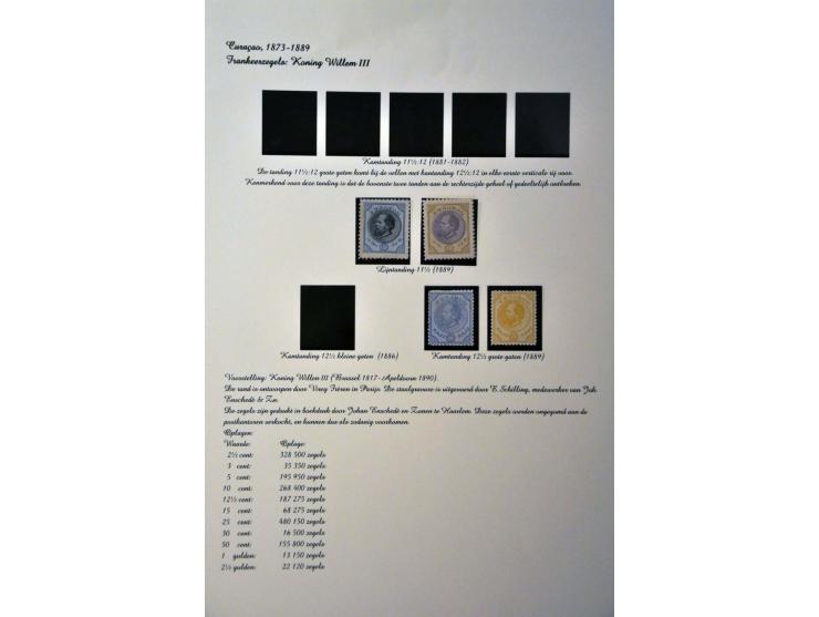collectie meest * w.b. tandingen, betere ex. en series, mooi opgezet op blanco bladen