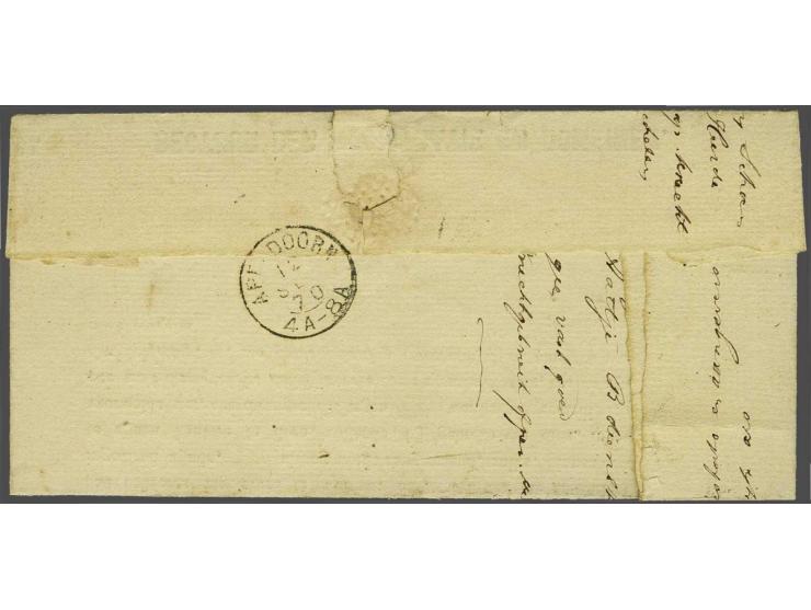 6 met punt - Apeldoorn - op port 5 cent op lokale brief met Apeldoorn 2-letterstempel, vrijwel pracht ex., cat.w. 300+100
