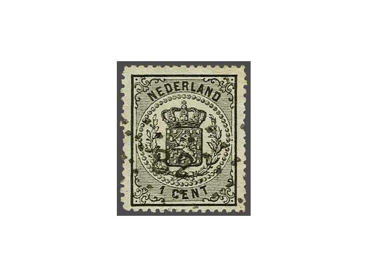 82 - Nijmegen - op Wapen 1 cent zwart, vrijwel pracht ex., cat.w. 20+95