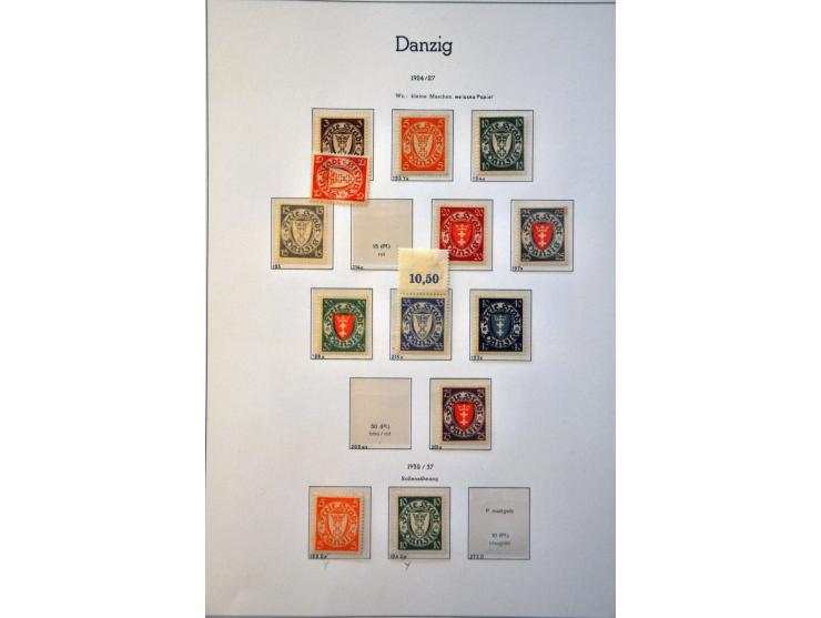 collectie */** met veel beter materiaal w.b. niet uitgegeven Mi. nrs A I t/m A III , Kleine Innendienst gesigneerd Hochkepple