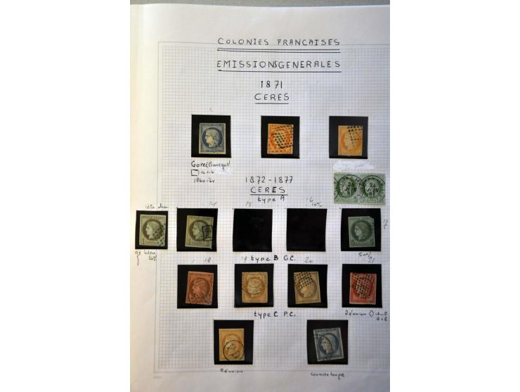 collectie w.b. stempels op bladen