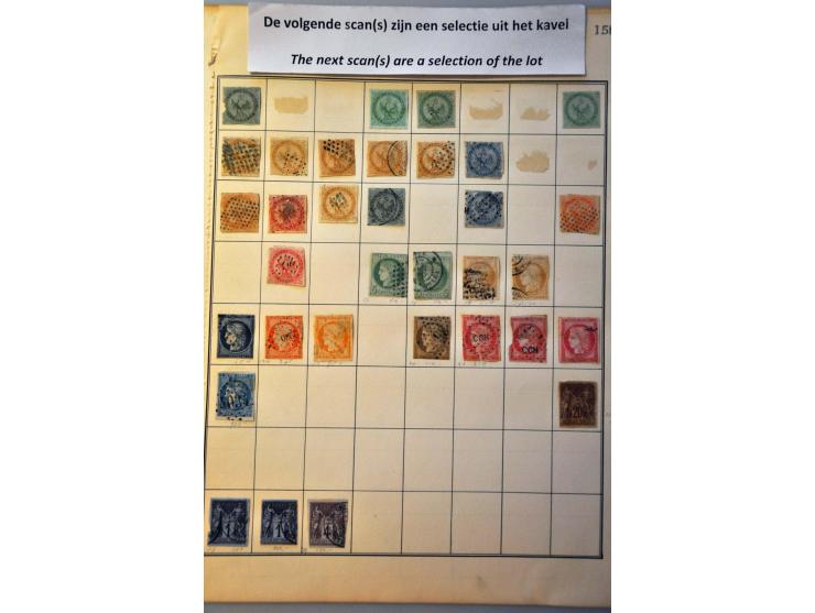 collectie in gemengde kwaliteit op albumbladen