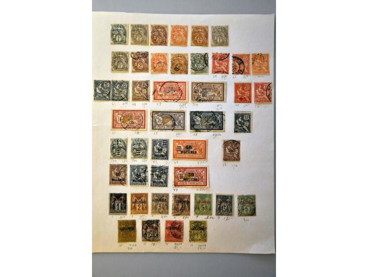 collectie in gemengde kwaliteit op albumbladen