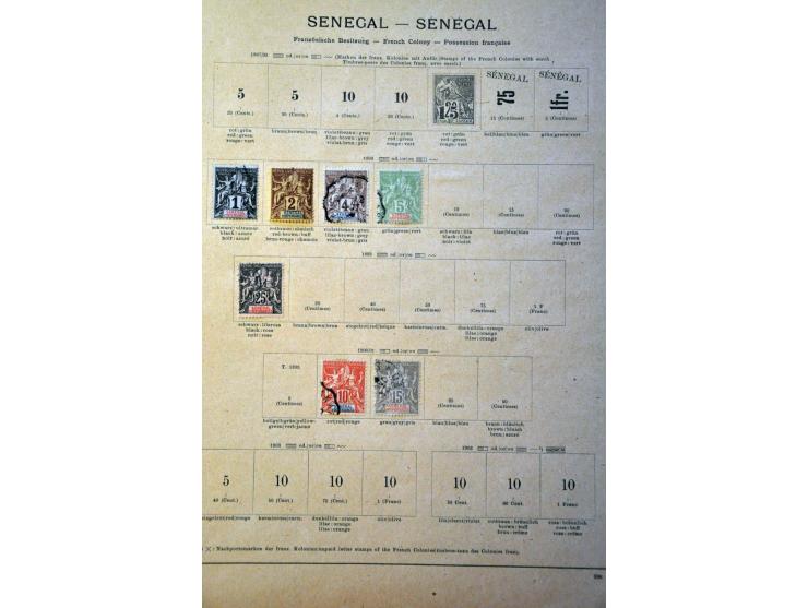 collectie in gemengde kwaliteit op albumbladen