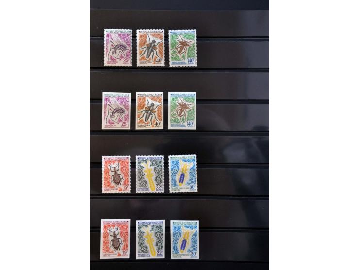 motief dieren, collectie meest ** w.b. veel ongetand (o.a. albatros) en epreuves op insteekbladen
