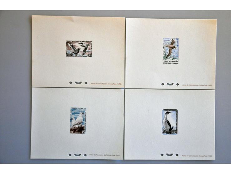 motief dieren, collectie meest ** w.b. veel ongetand (o.a. albatros) en epreuves op insteekbladen
