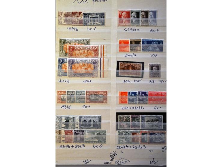 met betere ex. en series meest voor 1940 op insteekbladen