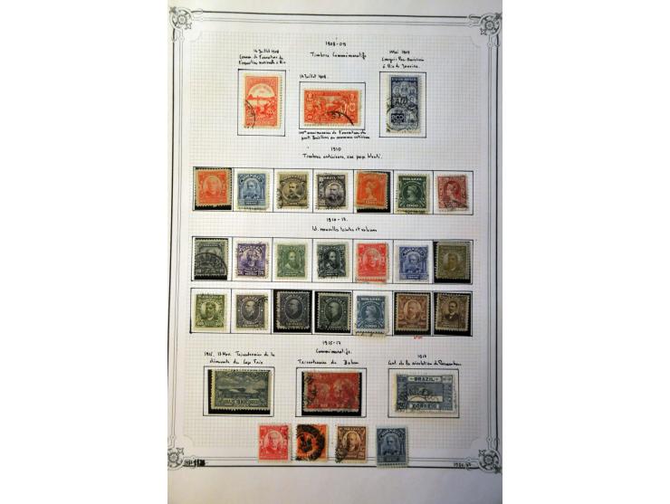 collectie tot ca. 1960 met betere ex., iets variëteiten etc. op Yvert bladen