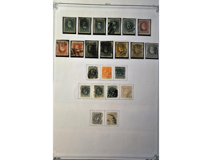 collectie tot ca. 1960 met betere ex., iets variëteiten etc. op Yvert bladen