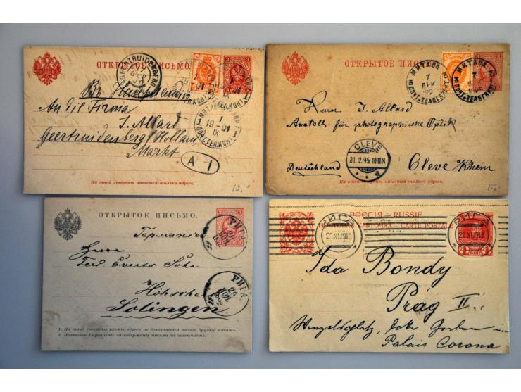ca. 60 post(waarde)stukken w.b. veel uit de Russische periode vóór 1918