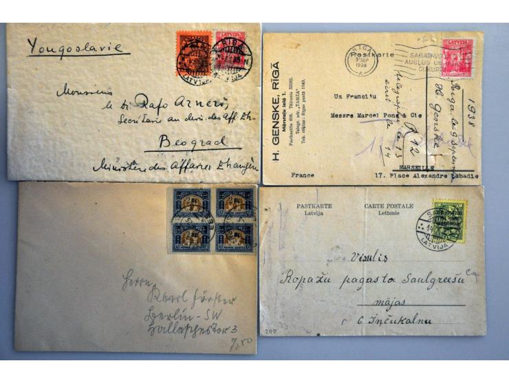 ca. 60 post(waarde)stukken w.b. veel uit de Russische periode vóór 1918