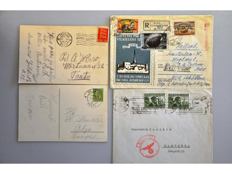 ca. 60 post(waarde)stukken w.b. veel uit de Russische periode vóór 1918